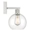 Access Lighting Port Nine Burgundy, Burgundy LED Wall Sconce, Brushed Steel Finish, Clear Glass 63145LEDDLP-BS/CLR - alternate 3